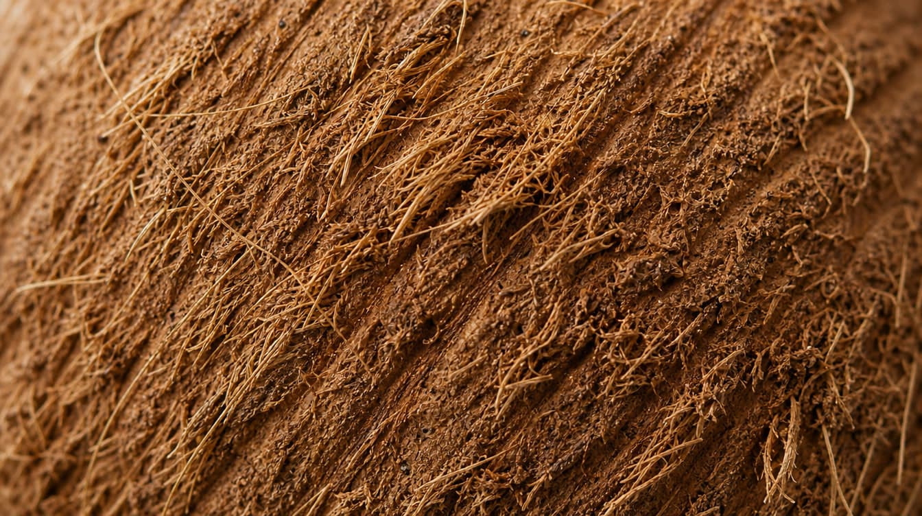 Coconut shell texture