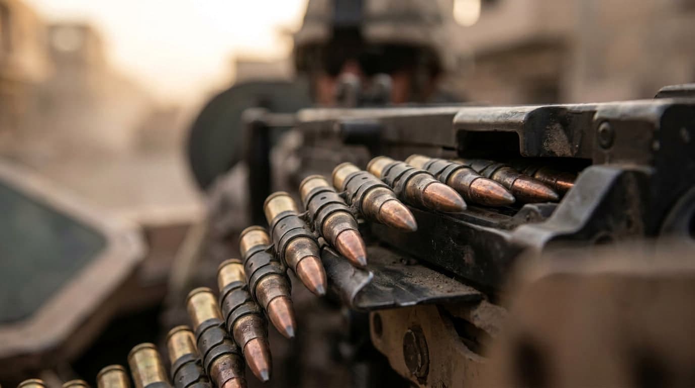 Machine gun ammunition belt